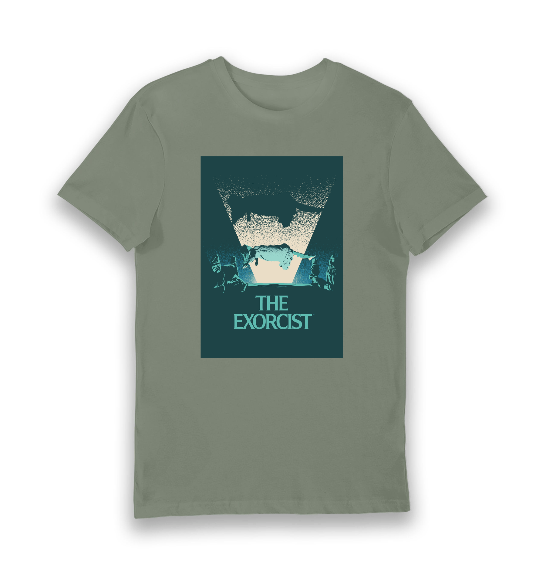 Khaki Printed T-shirt Front