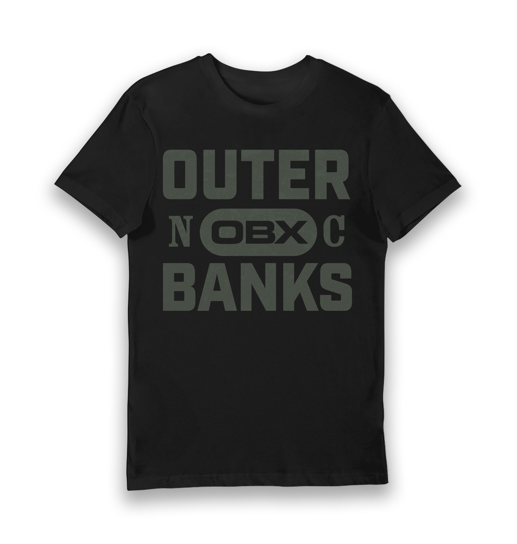 Black Printed T-shirt Front