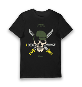 Black Printed T-shirt Front