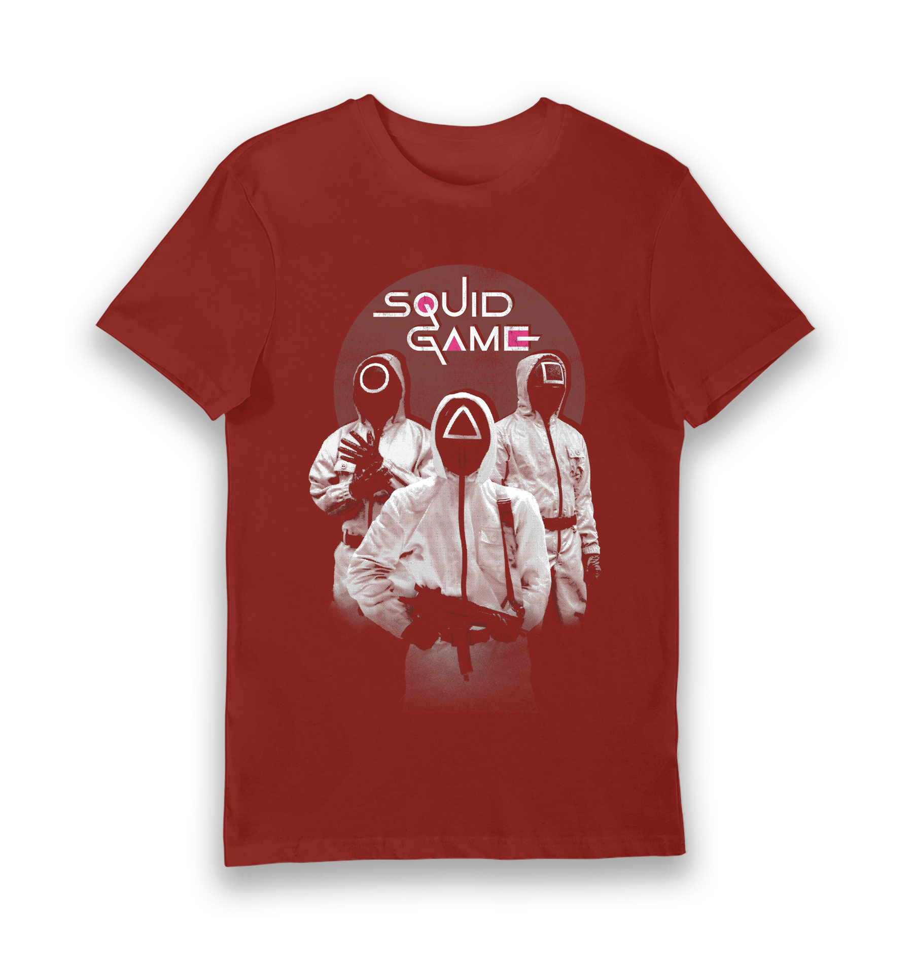 Brick Red Printed T-shirt Front