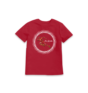 Red Printed Kids T-Shirt Front