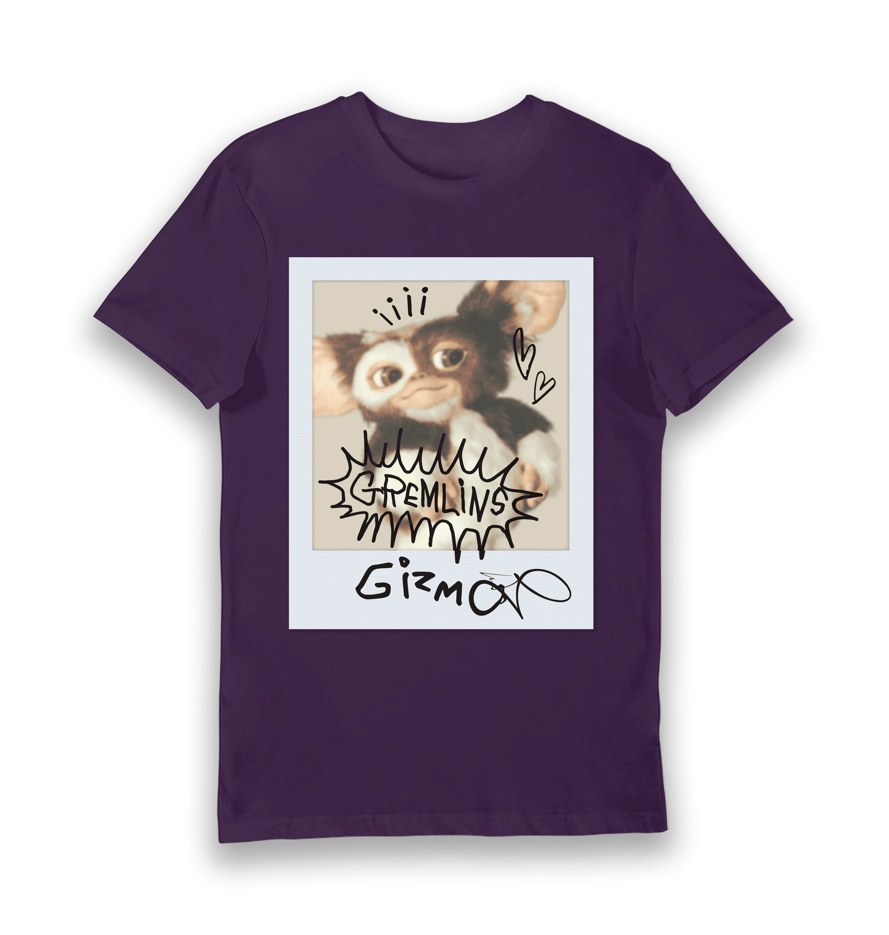 Purple Printed T-shirt Front