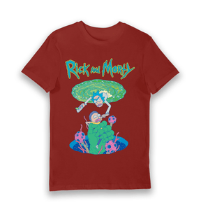 Brick Red Printed T-shirt Front