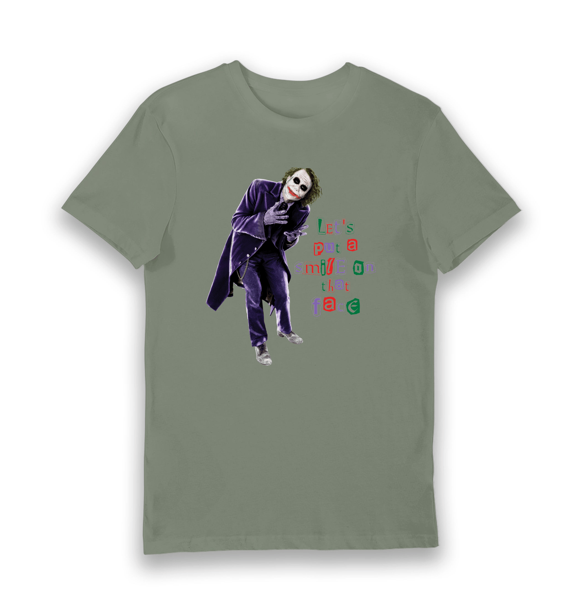 Khaki Printed T-shirt Front