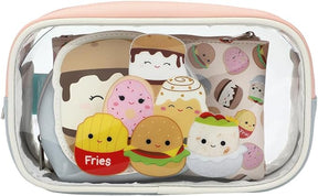Squishmallows Food Squad Travel Cosmetic Bags (Set of 3), Multicolored, One size