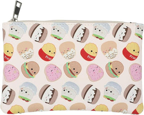 Squishmallows Food Squad Travel Cosmetic Bags (Set of 3), Multicolored, One size