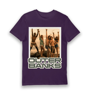 Purple Printed T-shirt Front