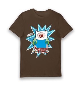 Brown Printed T-shirt Front