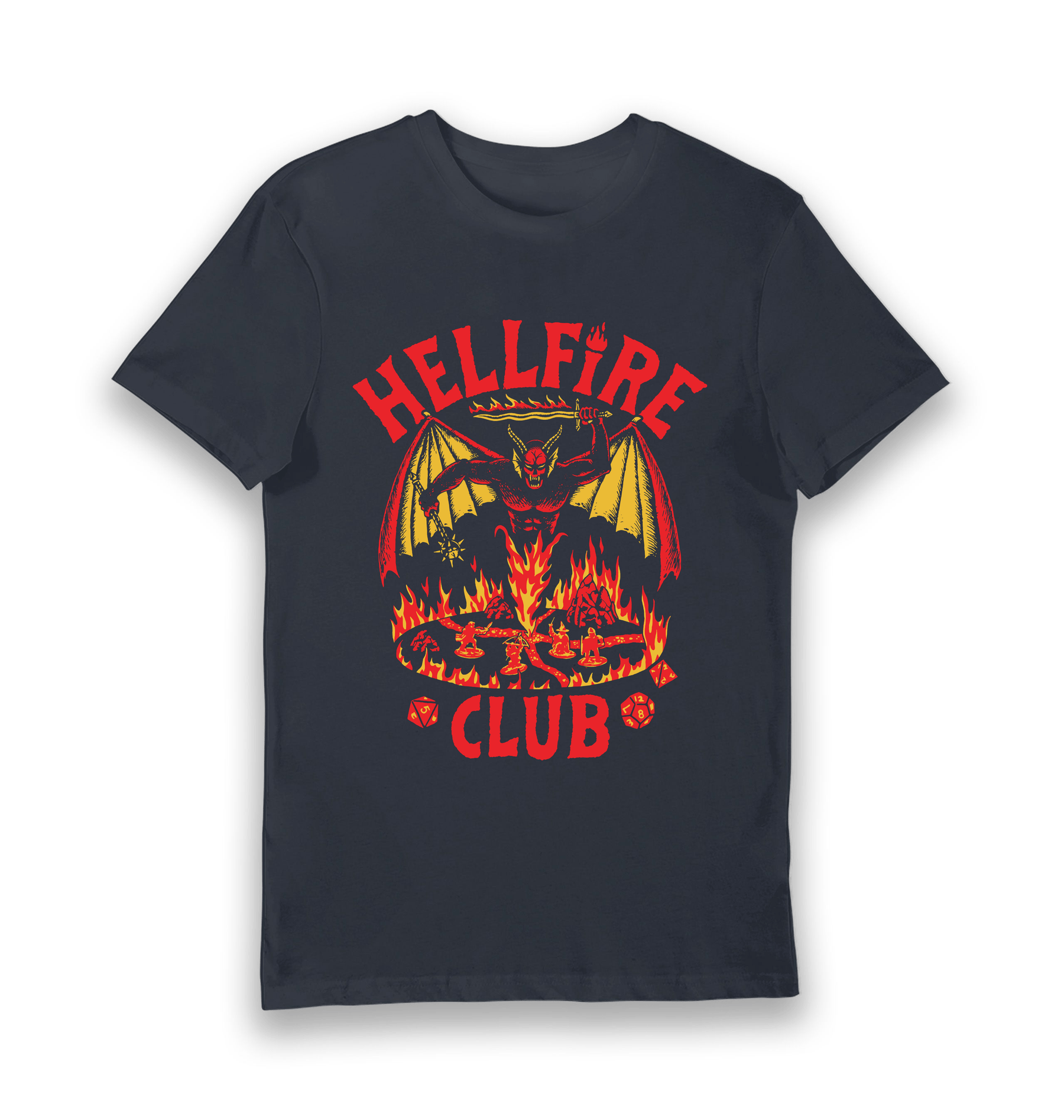 Navy Printed T-shirt Front