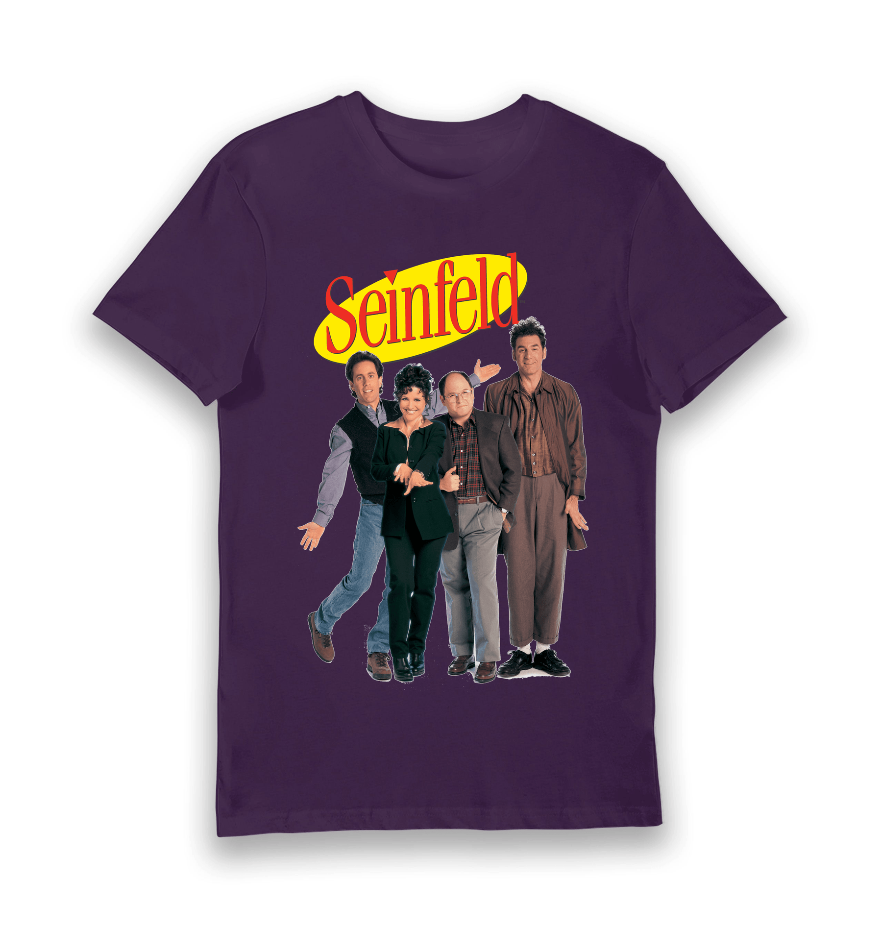 Purple Printed T-shirt Front