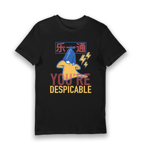Black Printed T-shirt Front