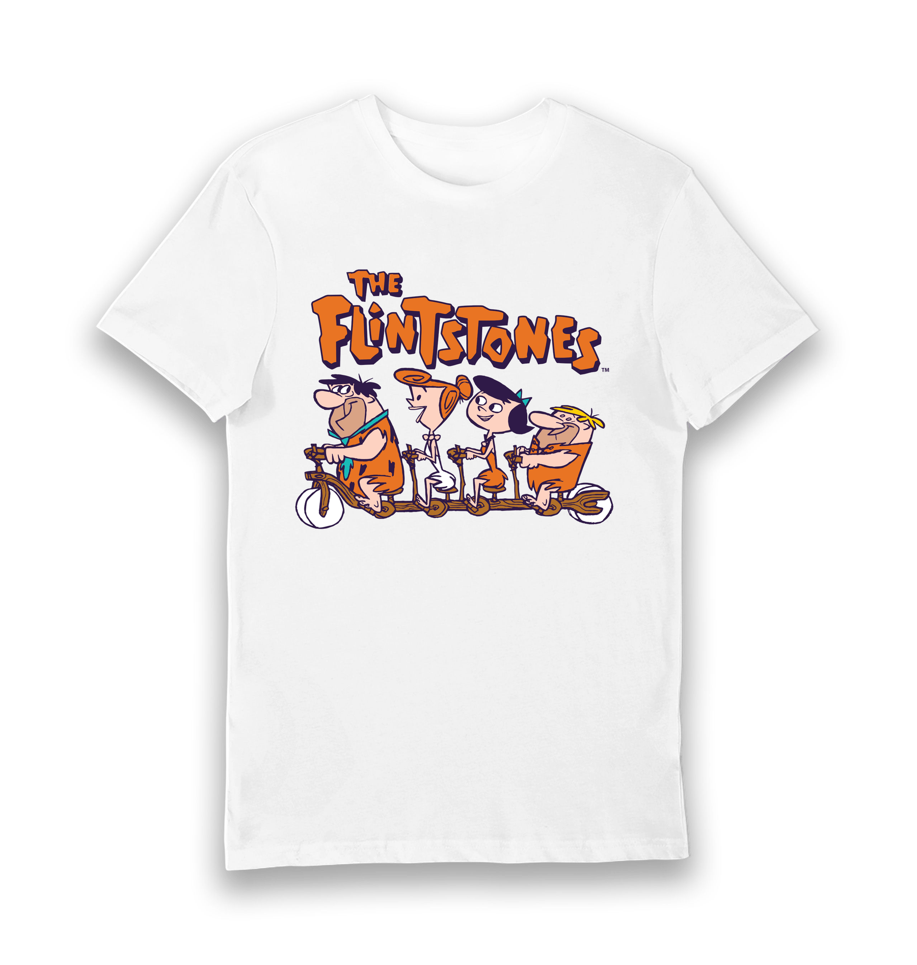 White Printed T-shirt Front