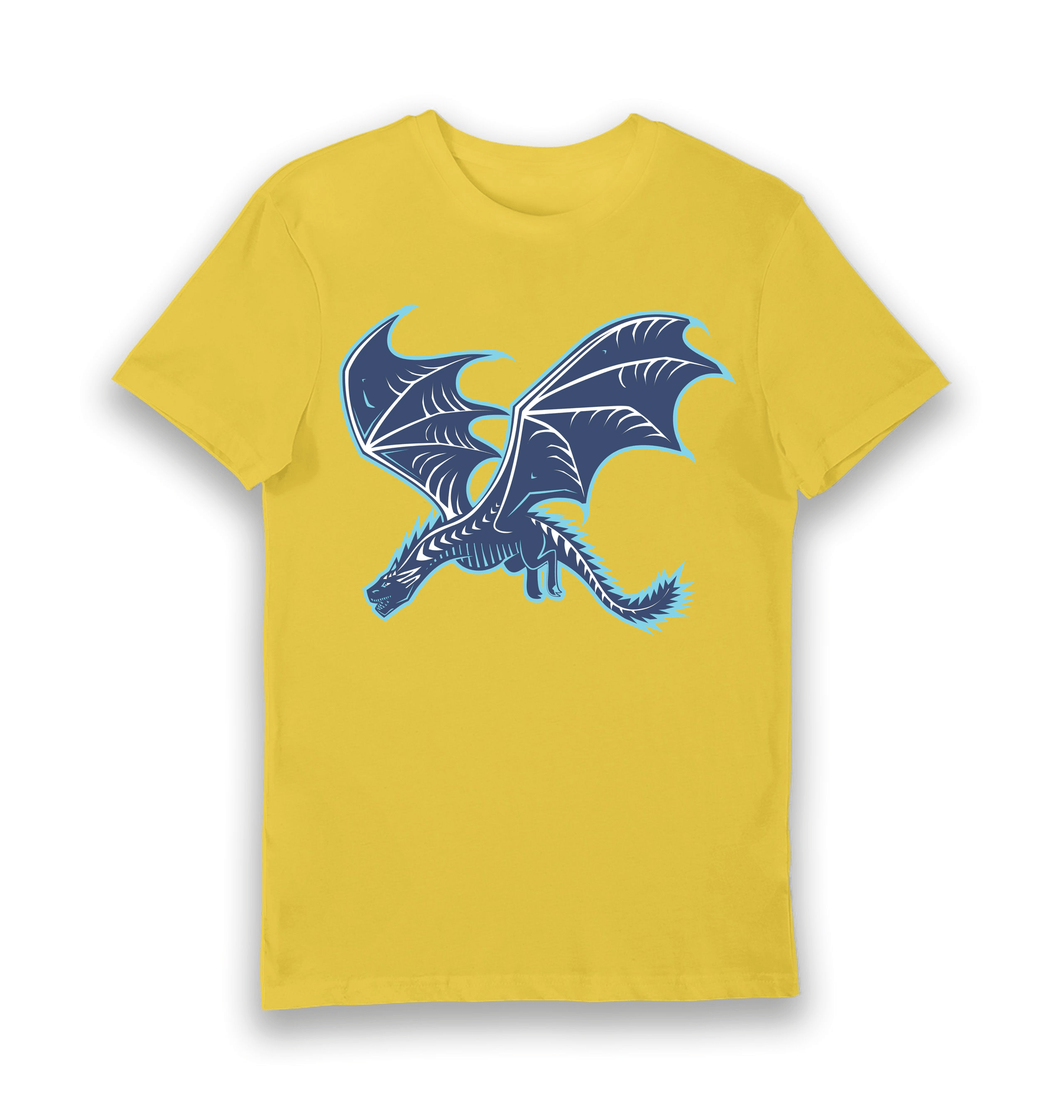 Yellow Printed T-shirt Front
