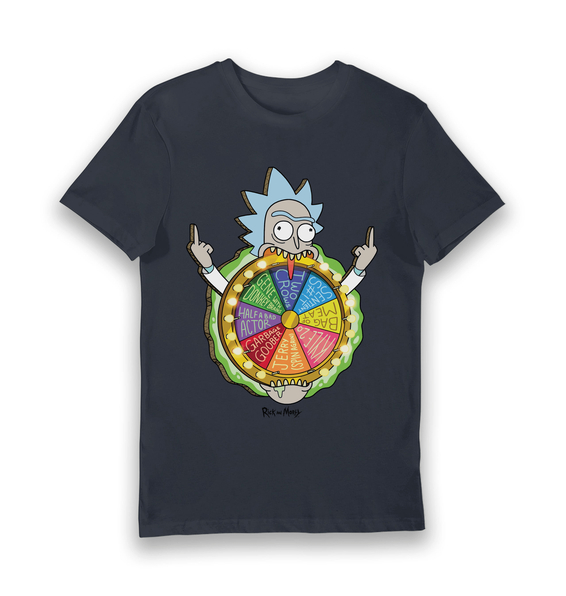 Navy Printed T-shirt Front