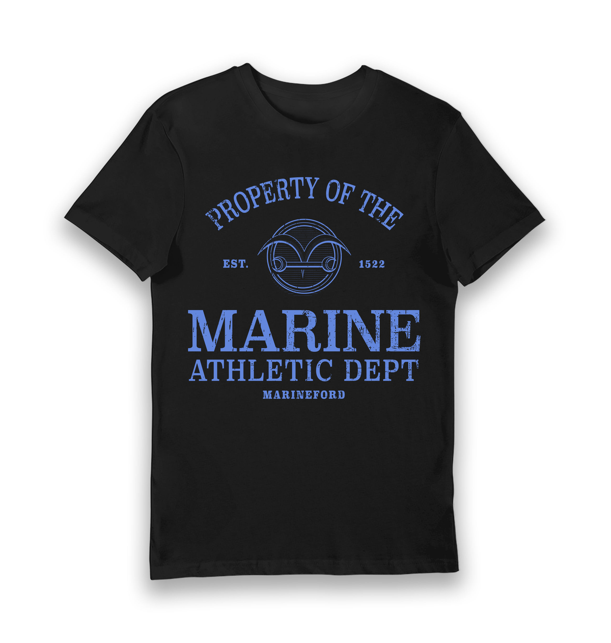 Black Printed T-shirt Front