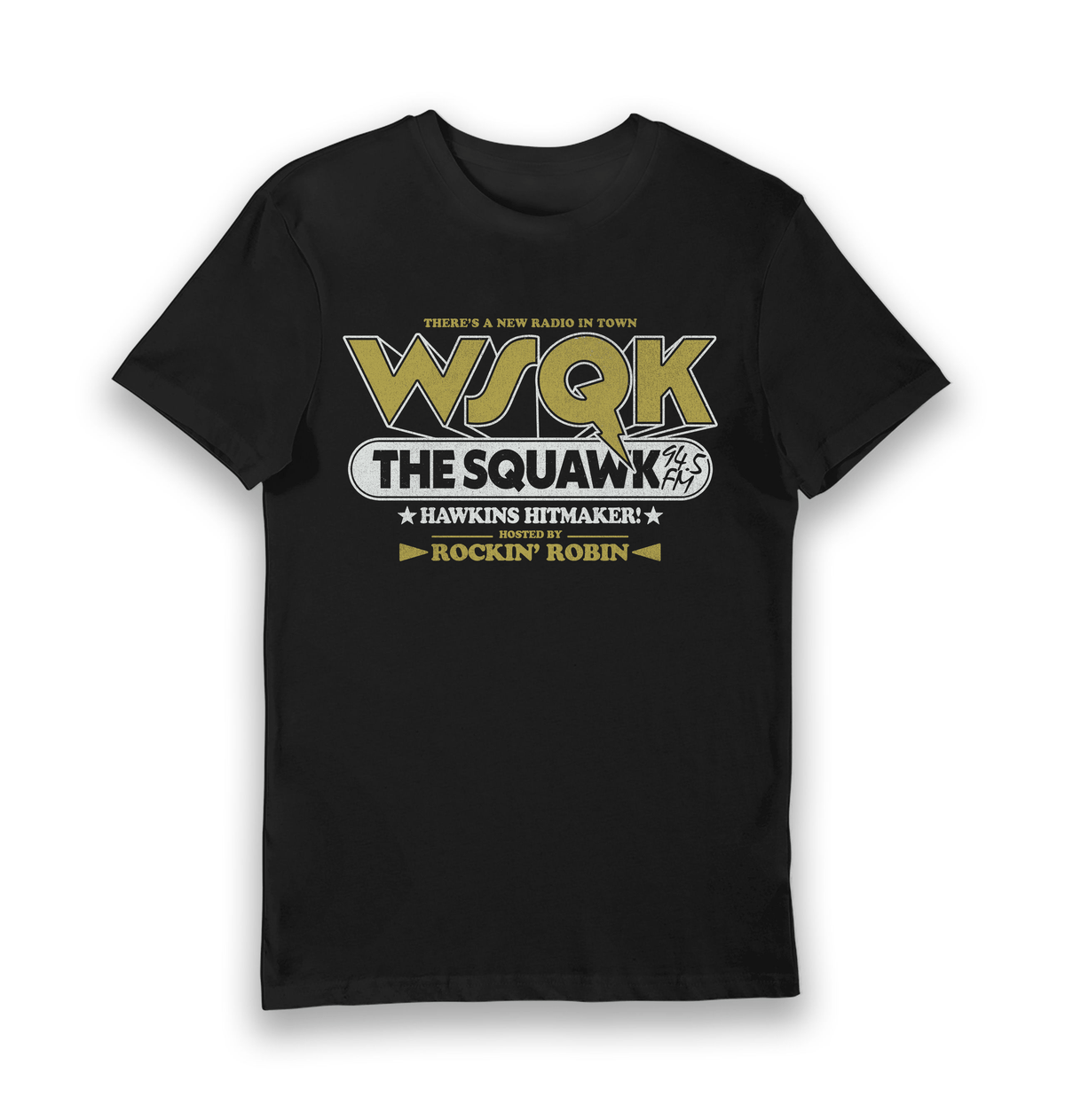 Black Printed T-shirt Front