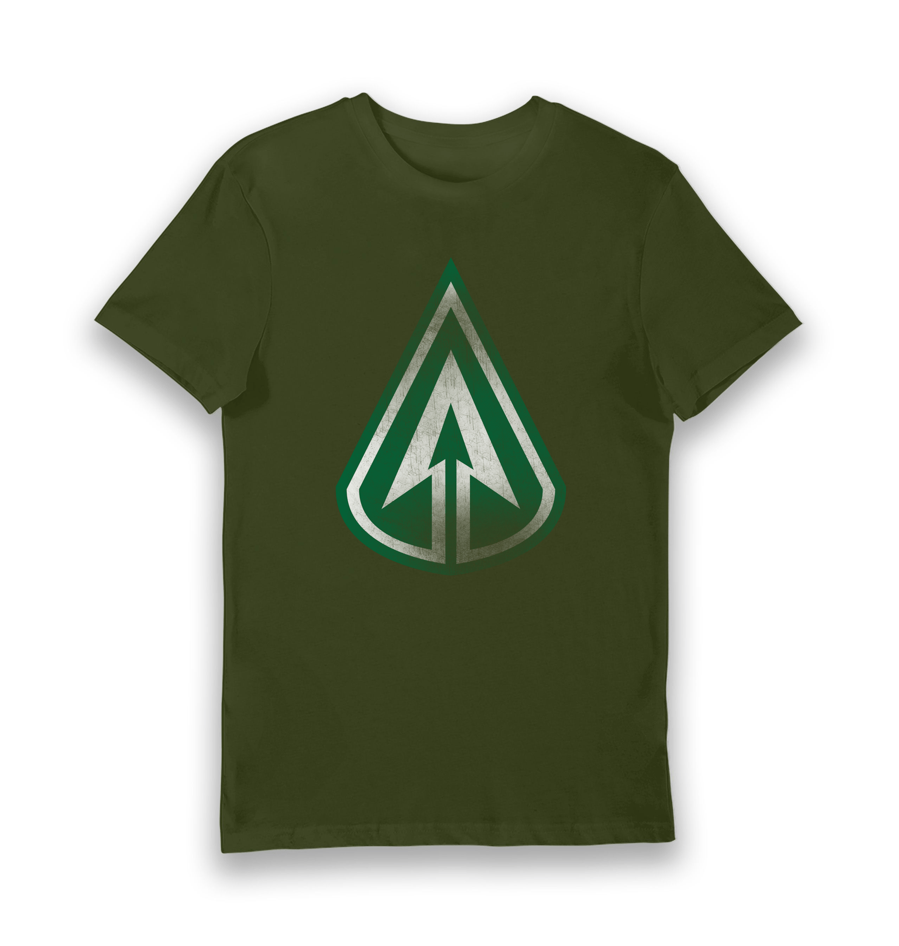 Forest Green Printed T-shirt Front