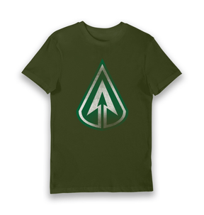 Forest Green Printed T-shirt Front