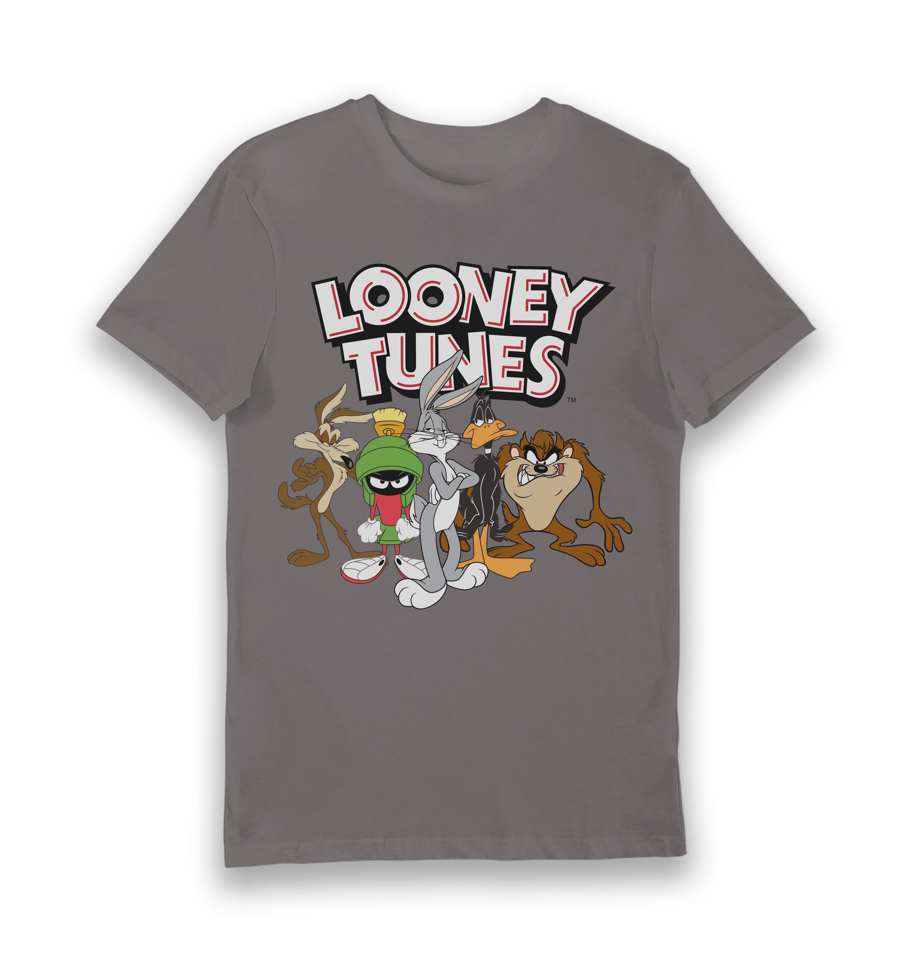 Charcoal Printed T-shirt Front