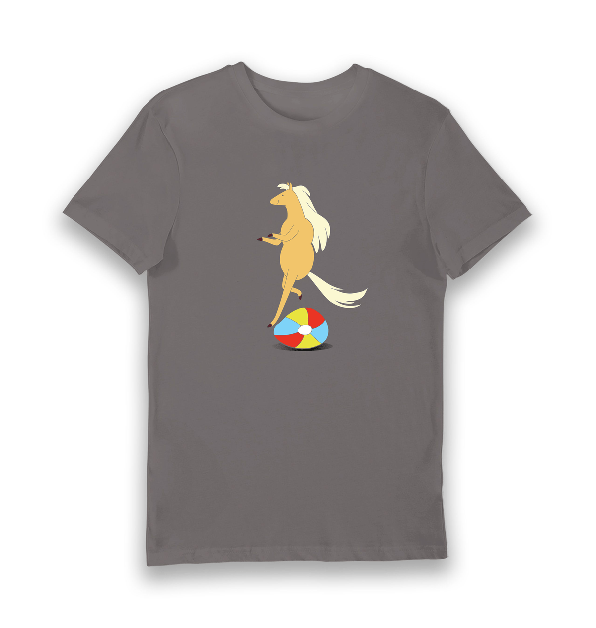 Charcoal Printed T-shirt Front