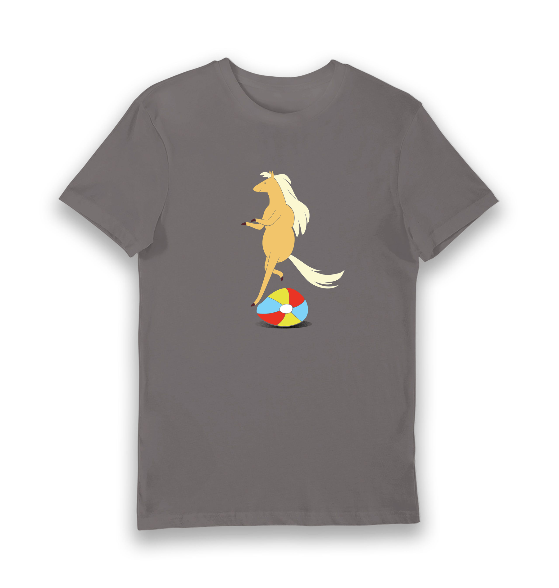 Charcoal Printed T-shirt Front