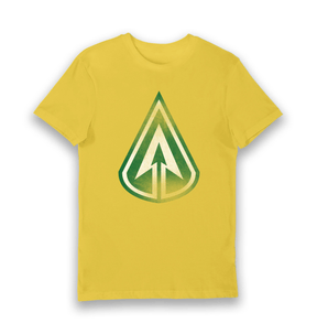 Yellow Printed T-shirt Front