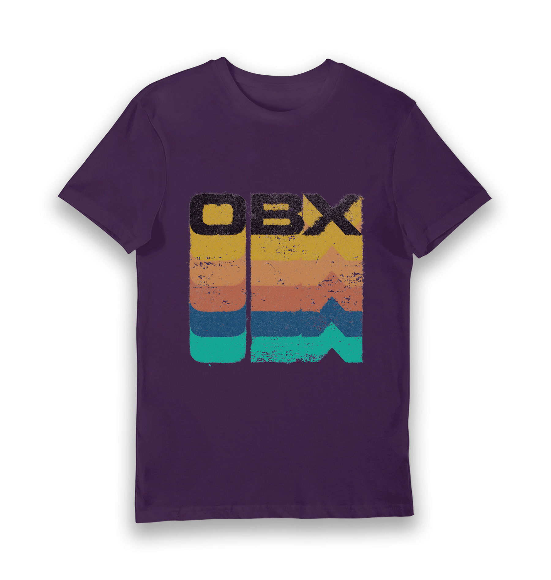 Purple Printed T-shirt Front