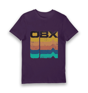 Purple Printed T-shirt Front