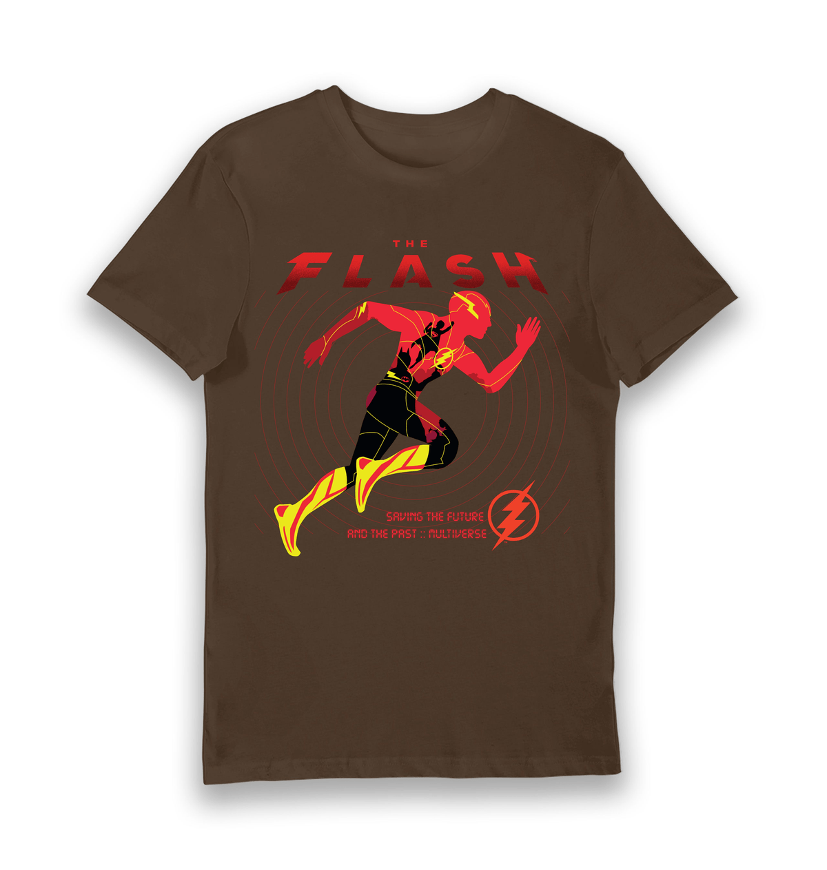 Brown Printed T-shirt Front
