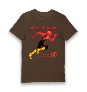 Brown Printed T-shirt Front