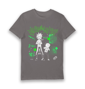 Charcoal Printed T-shirt Front
