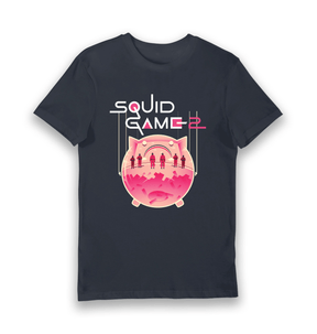 Navy Printed T-shirt Front