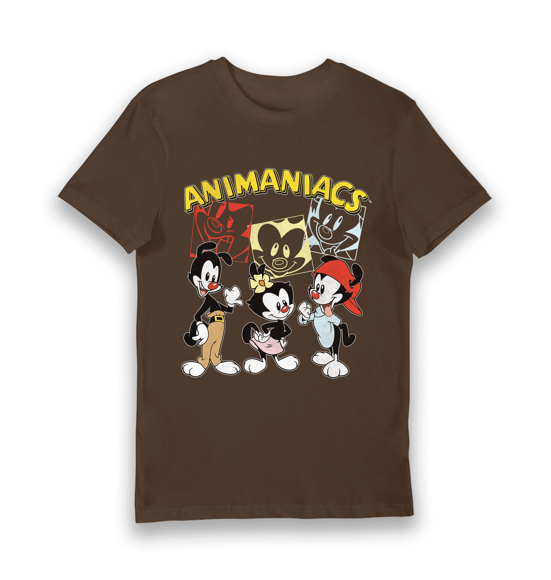 Brown Printed T-shirt Front