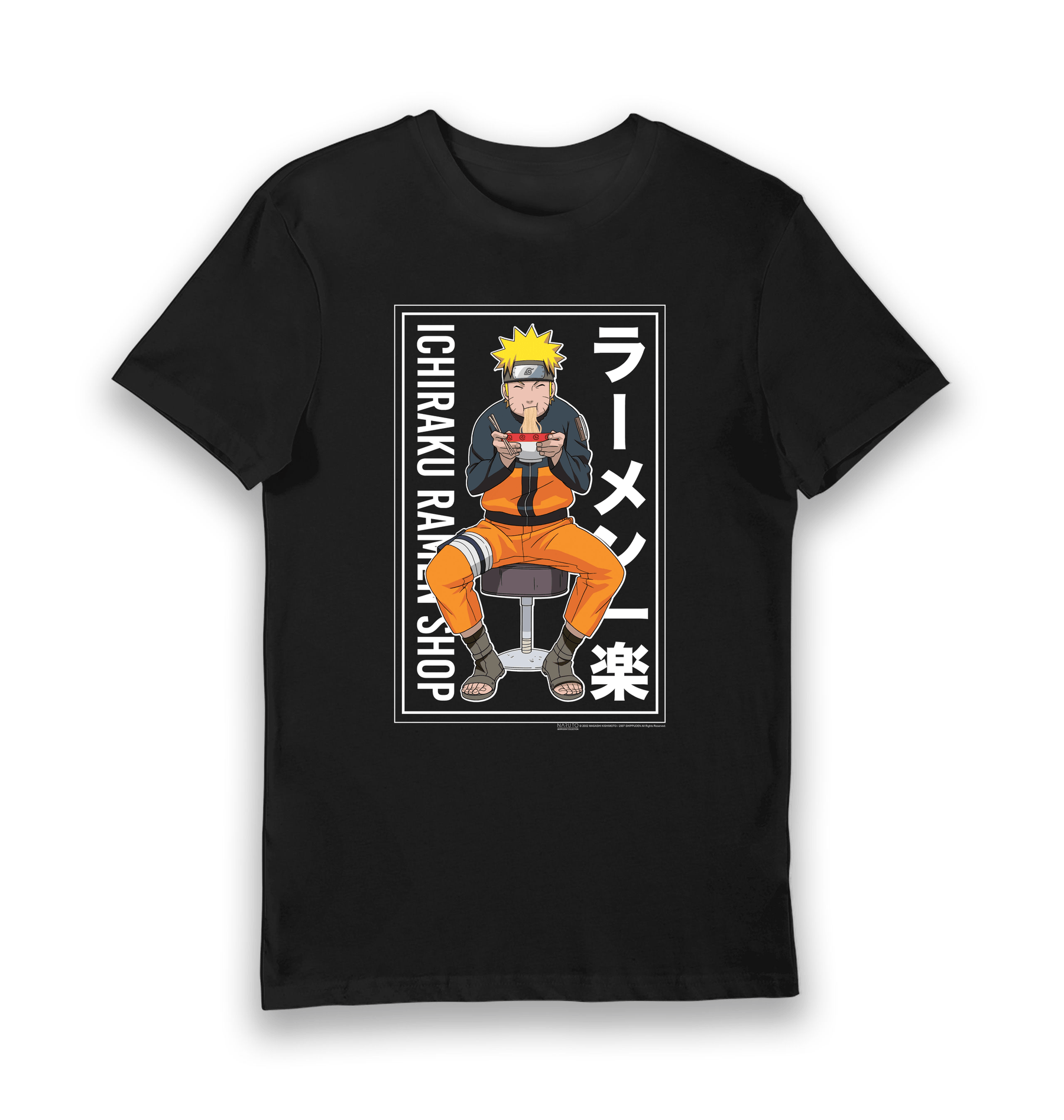 Black Printed T-shirt Front