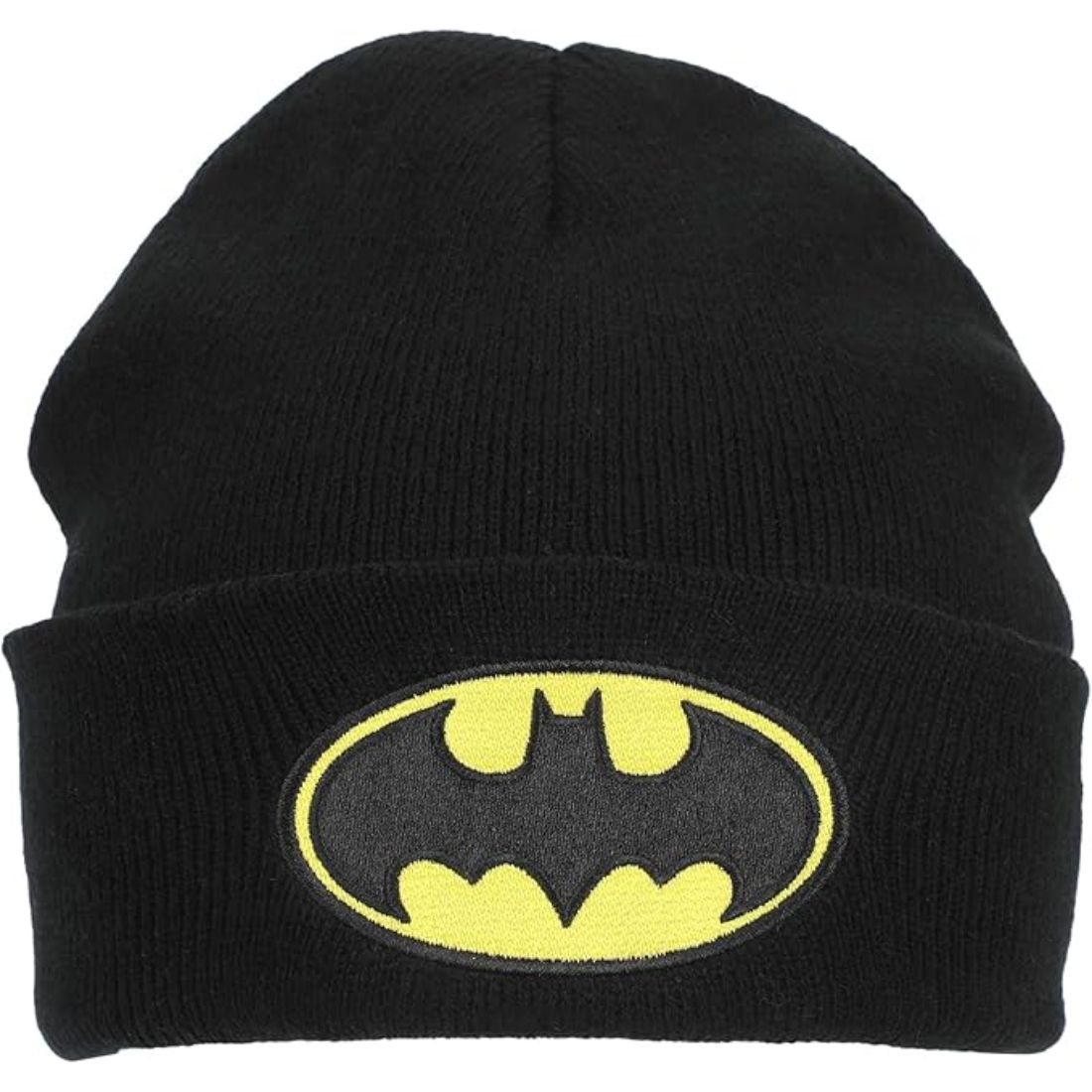 Batman Logo Embroidered Adult Cuff Beanie