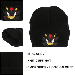 Sonic The Hedgehog Shadow Embroidered Cuff Beanie – Official SEGA Merchandise by Bioworld