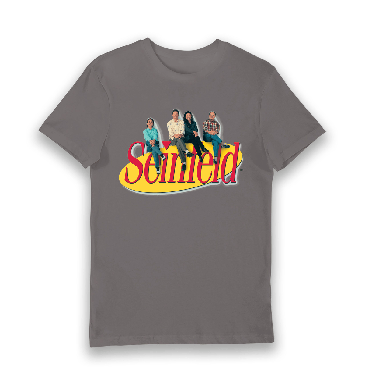 Charcoal Printed T-shirt Front