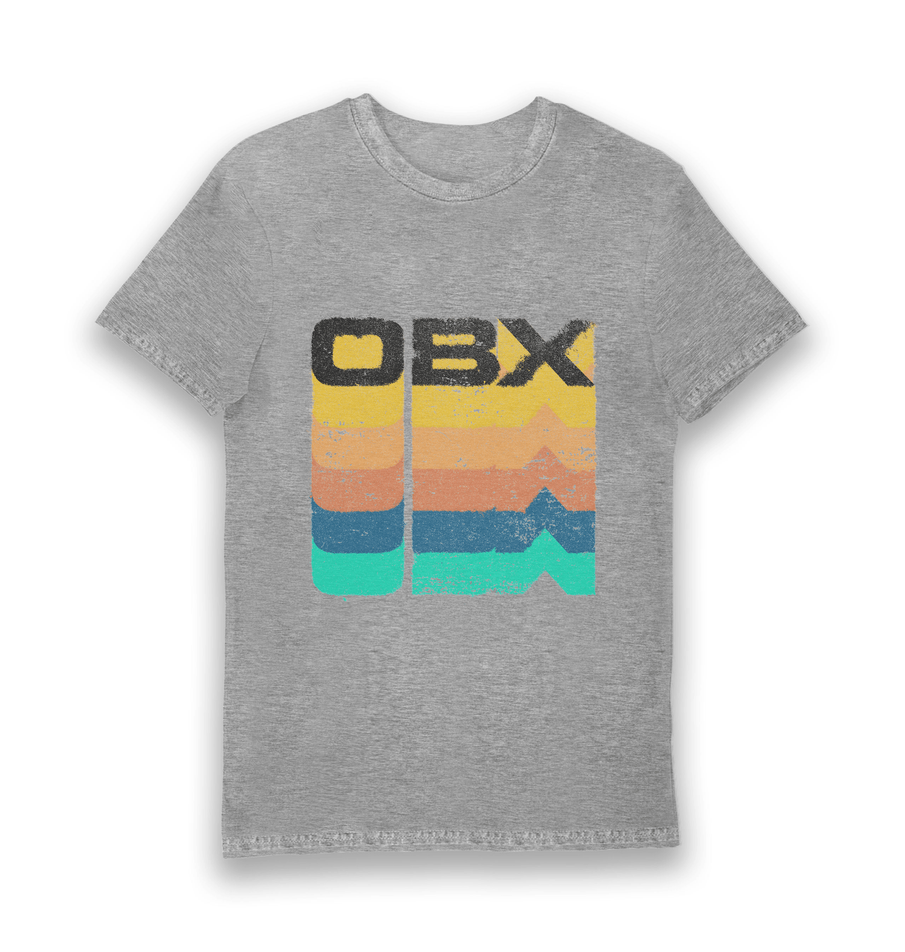 Sports Grey Printed T-shirt Front