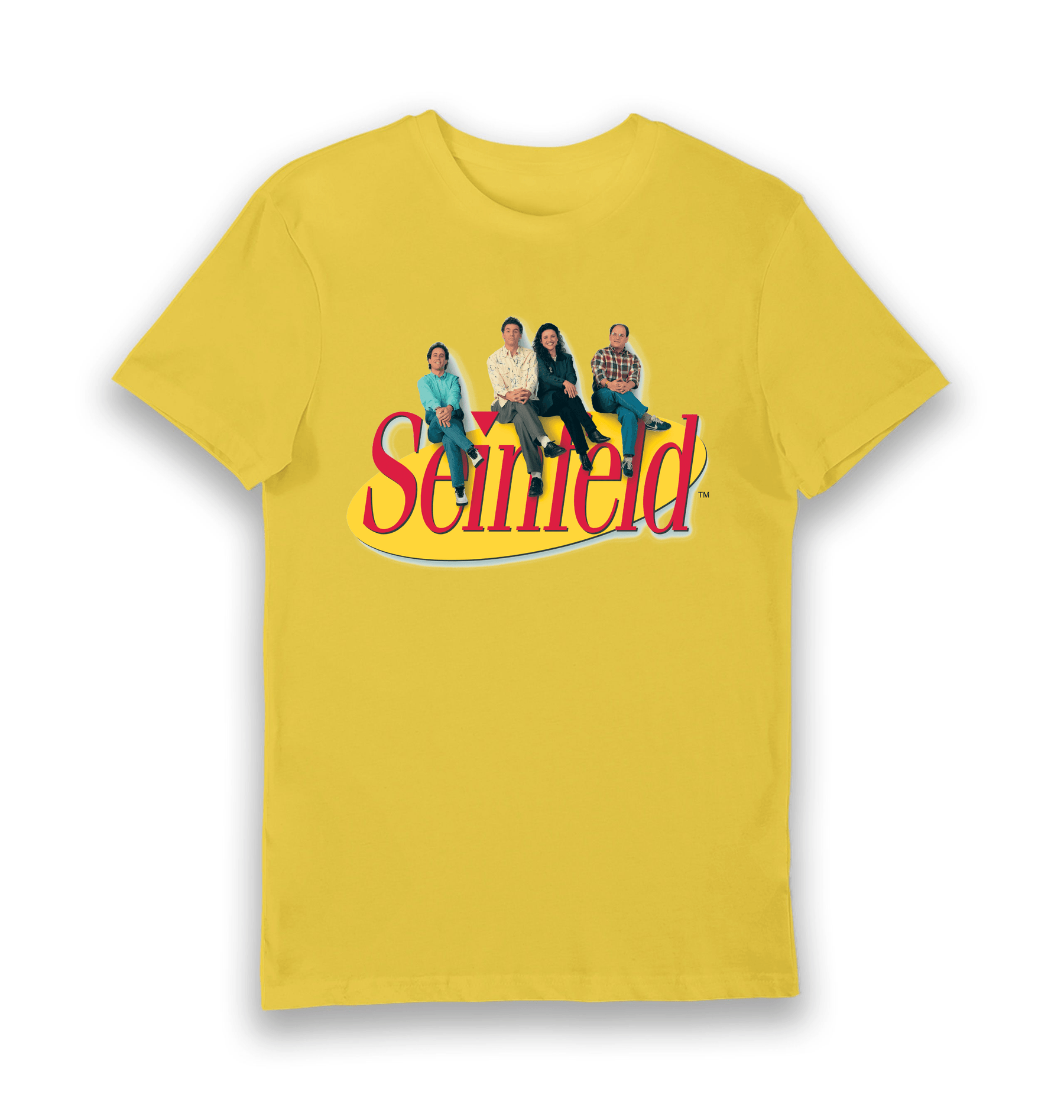 Yellow Printed T-shirt Front
