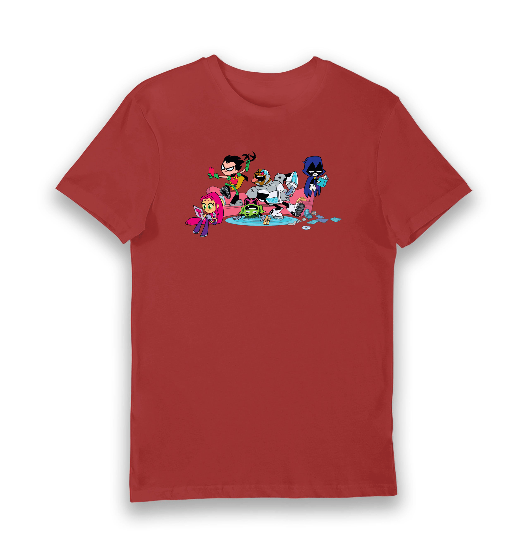 Red Printed T-shirt Front