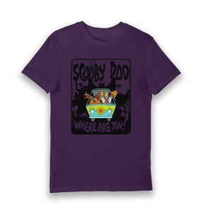 Purple Printed T-shirt Front