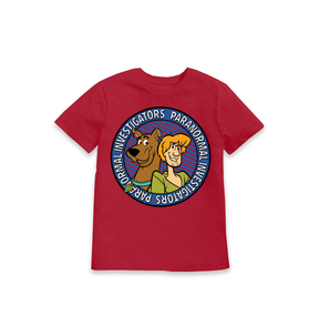 Red Printed Kids T-Shirt Front