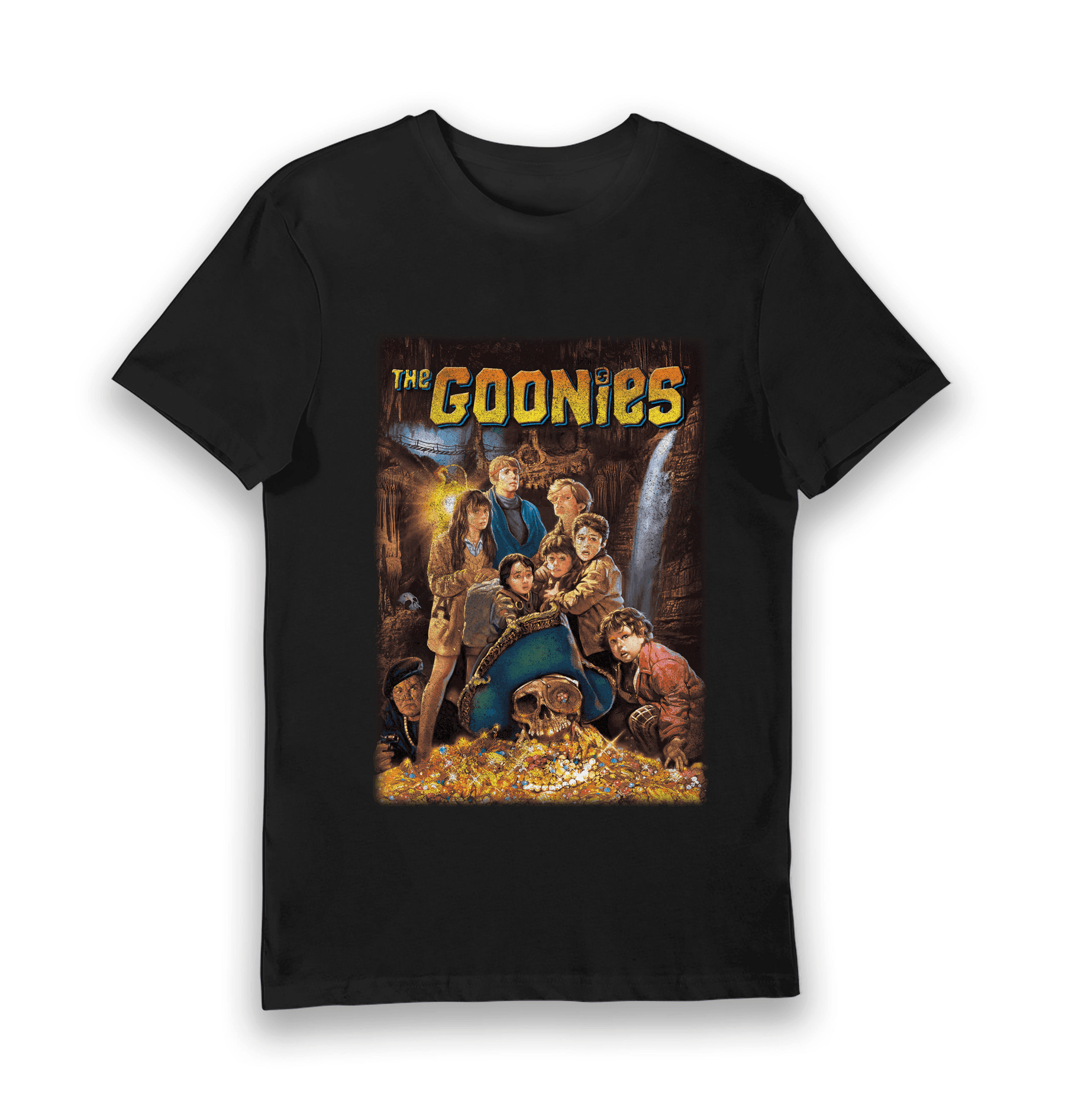 Black Printed T-shirt Front