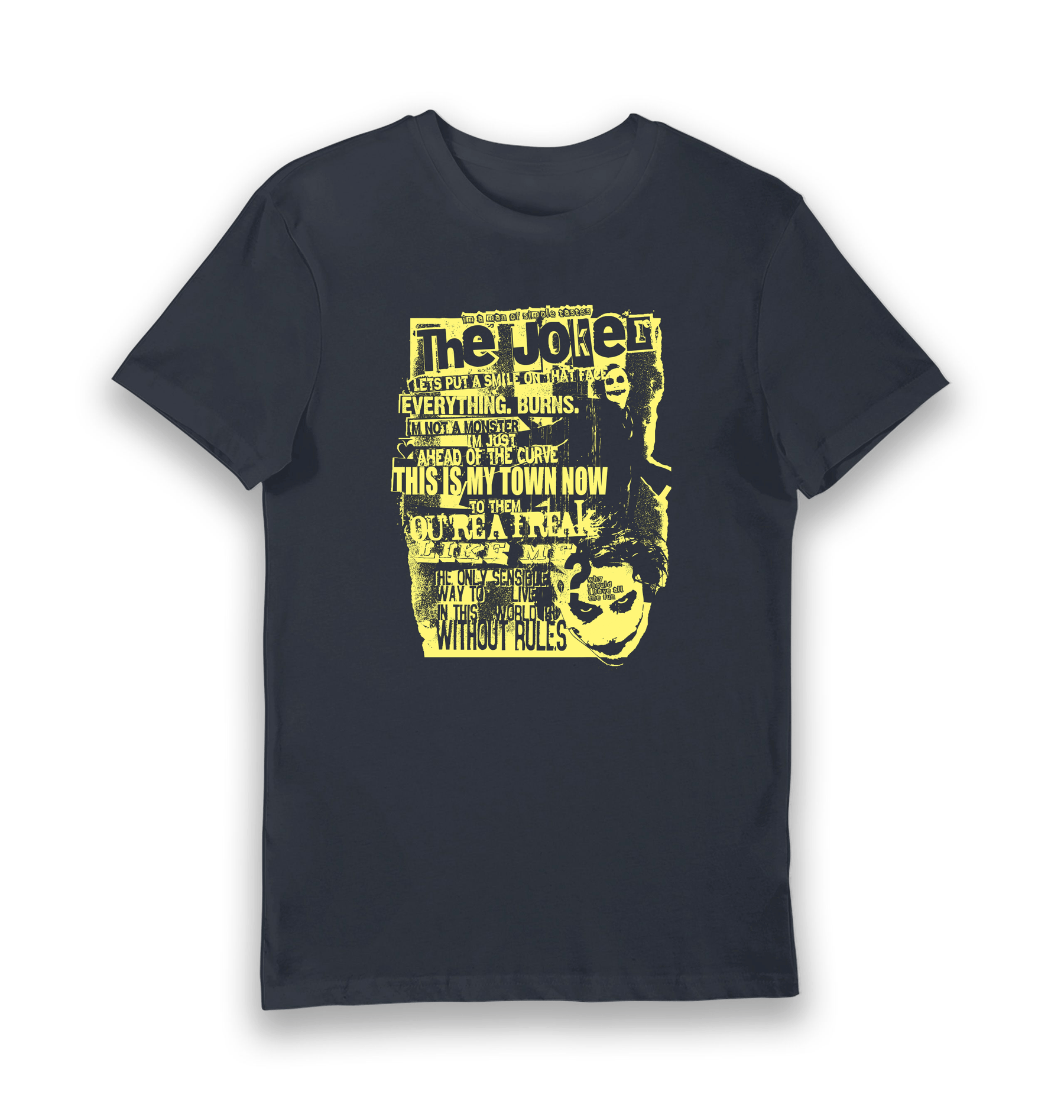 Navy Printed T-shirt Front