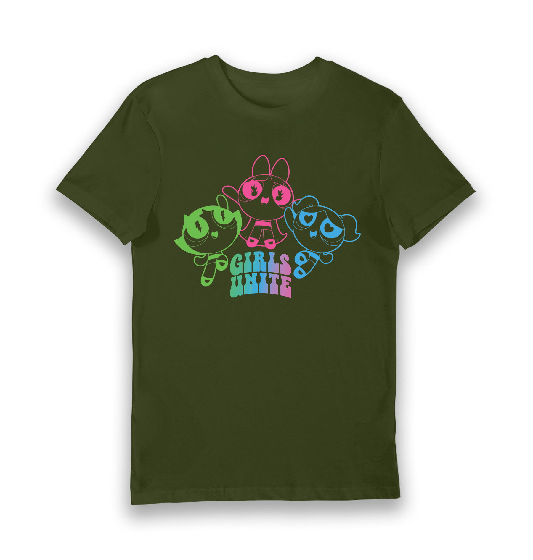 Forest Green Printed T-shirt Front