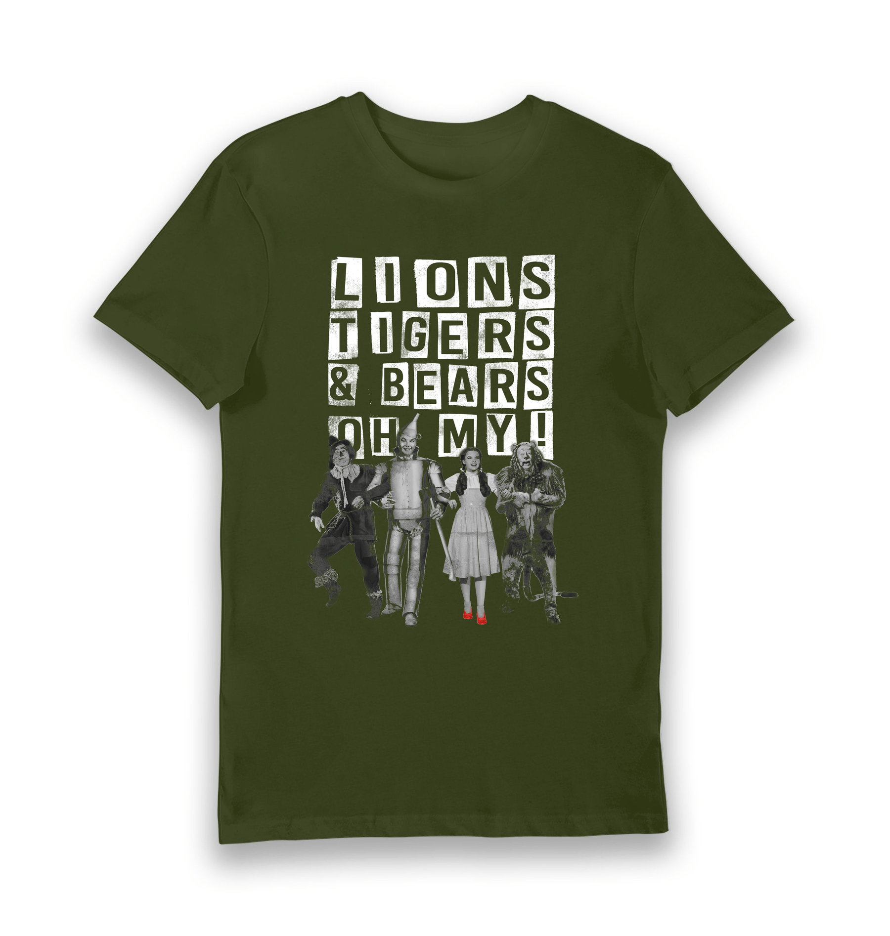 Forest Green Printed T-shirt Front