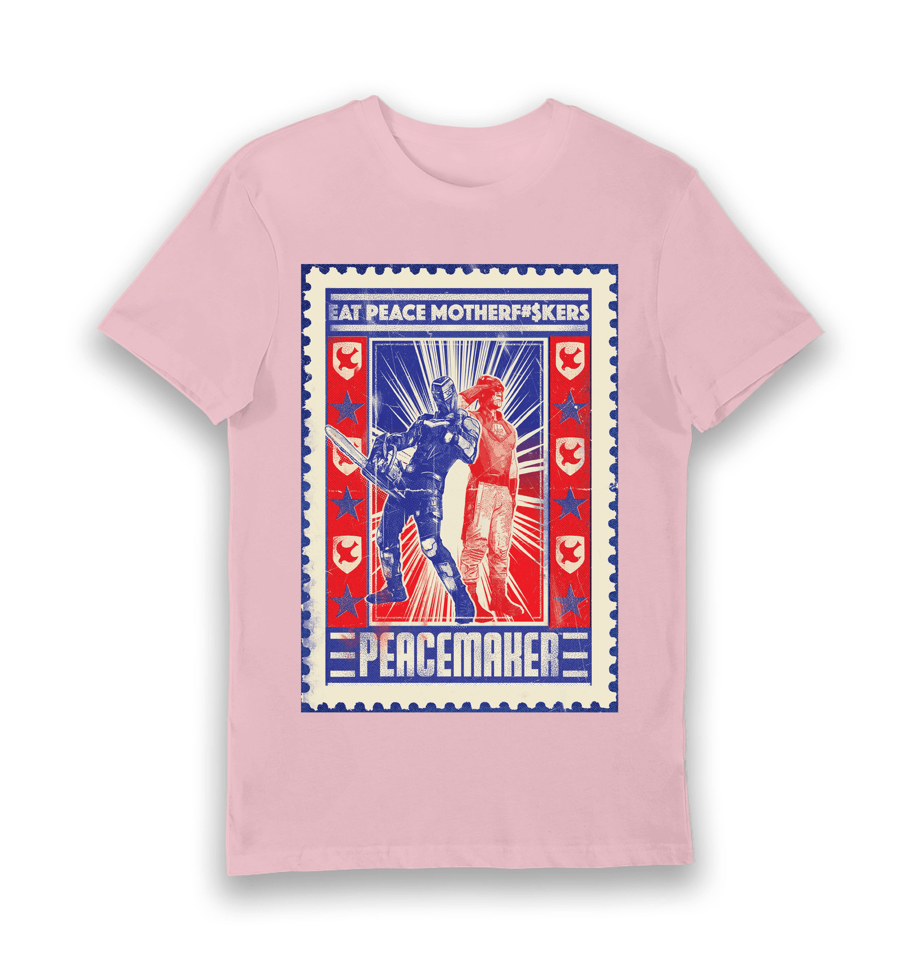 Pink Printed T-shirt Front