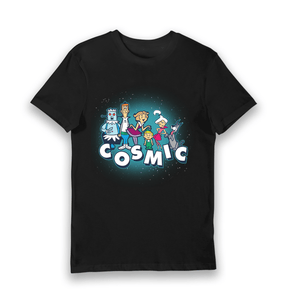 Black Printed T-shirt Front
