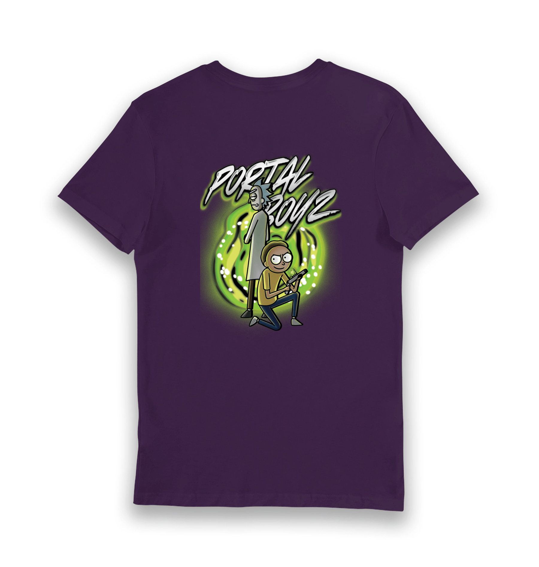Purple Printed T-shirt Back