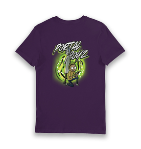 Purple Printed T-shirt Back